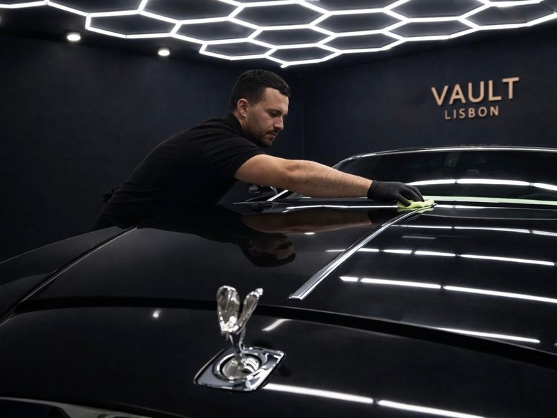 Final detailing on a Rolls-Royce